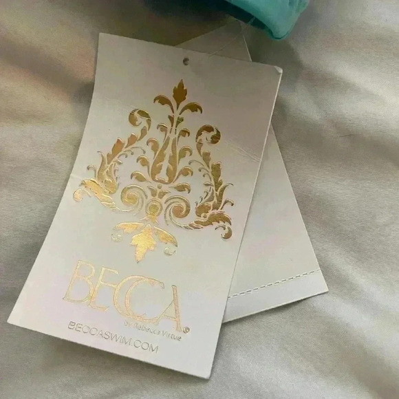 BECCA BY REBECCA VIRTUE  Bikini Top - Blue, size SMALL - NEW - NWT - Picture 5 of 5